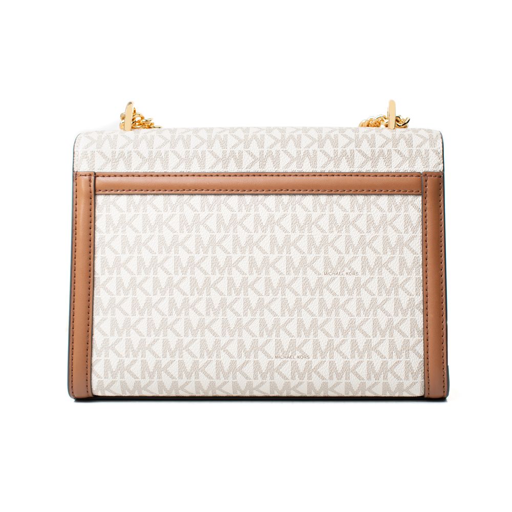 Beige Canvas Shoulder Bag Michael Kors