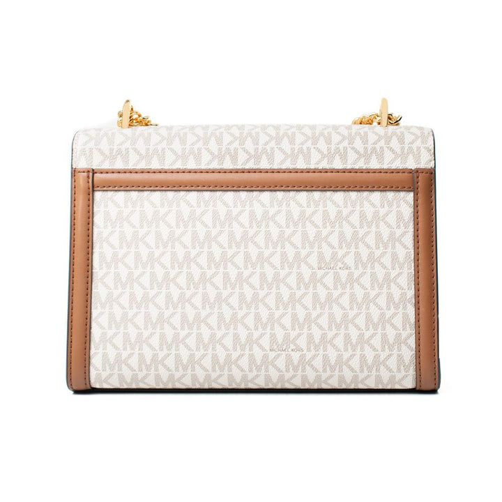 Beige Canvas Shoulder Bag Michael Kors