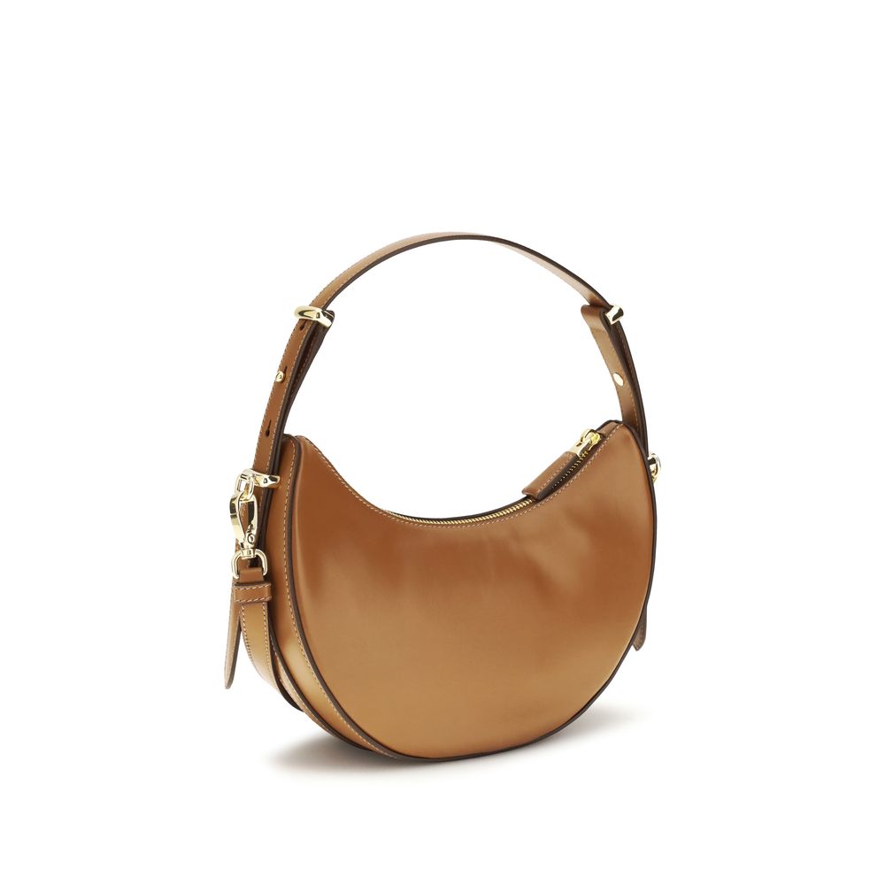 Beige Calf Leather Bos Taurus Shoulder Bag Prada