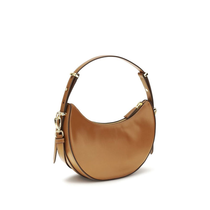 Beige Calf Leather Bos Taurus Shoulder Bag Prada