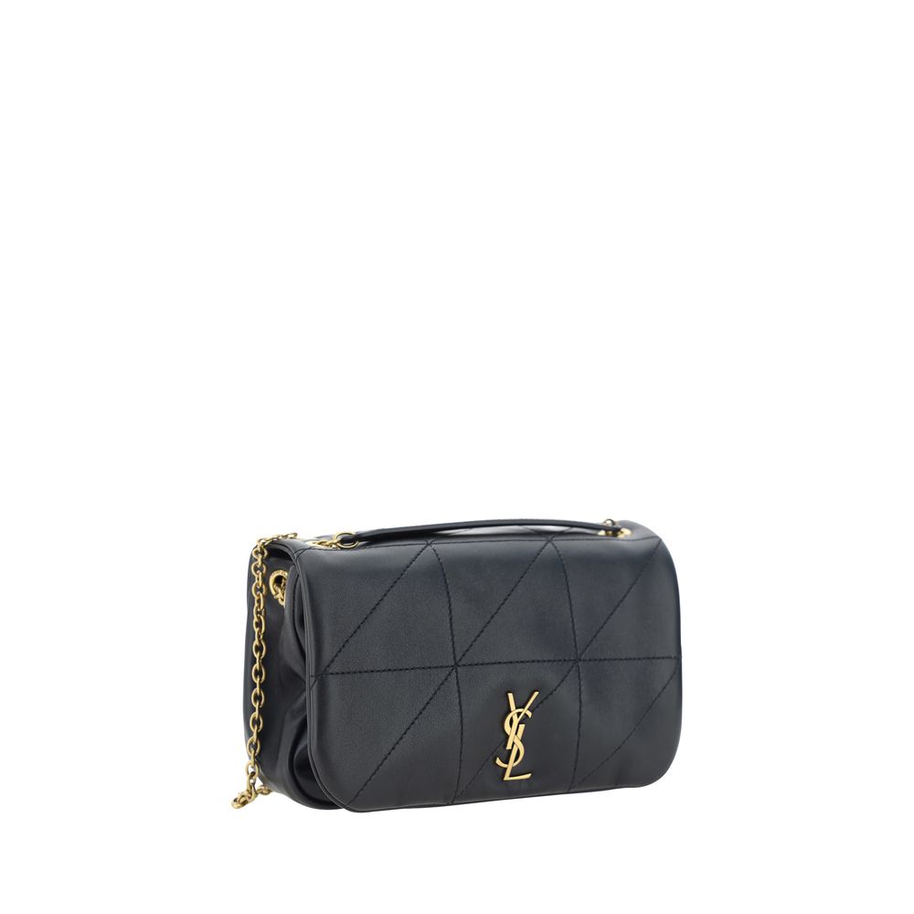 Black Lamb Ovis Aries Aries Shoulder Bag Saint Laurent