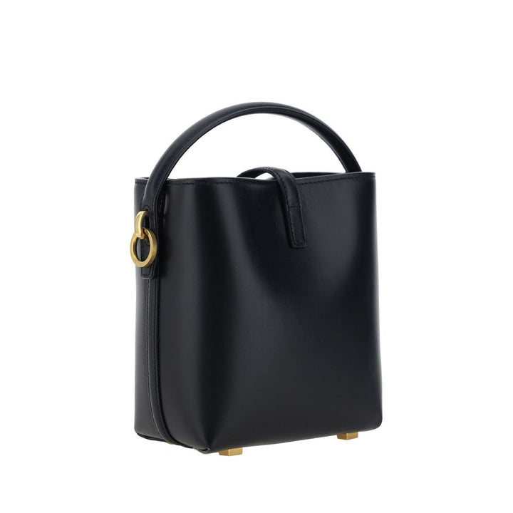 Black Calf Leather Bos Taurus Shoulder Bag Saint Laurent
