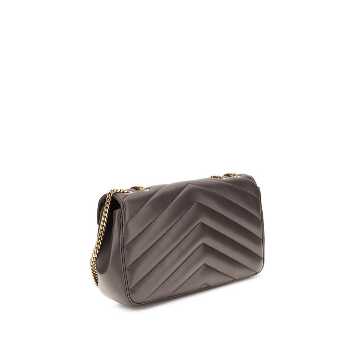 Gray Lamb Ovis Aries Aries Shoulder Bag Saint Laurent