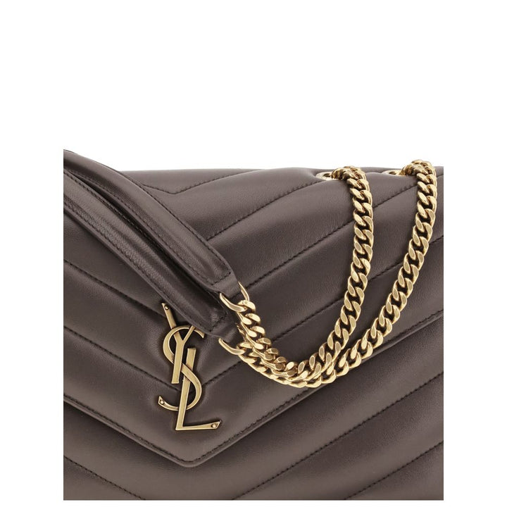 Gray Lamb Ovis Aries Aries Shoulder Bag Saint Laurent