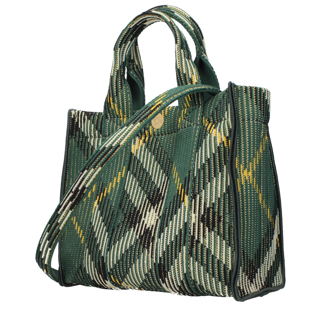 Green Fabric Handbag Burberry