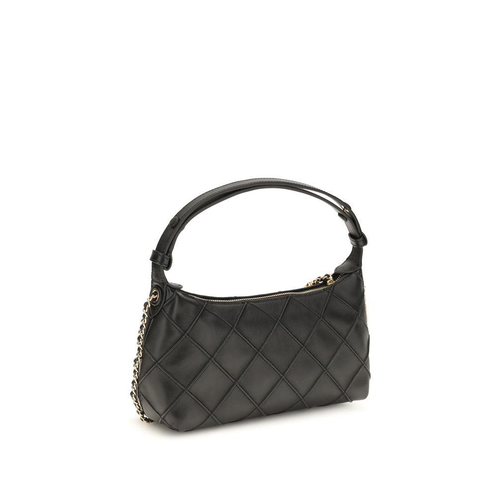 Black Lamb Ovis Aries Aries Clutch Bag Tory Burch
