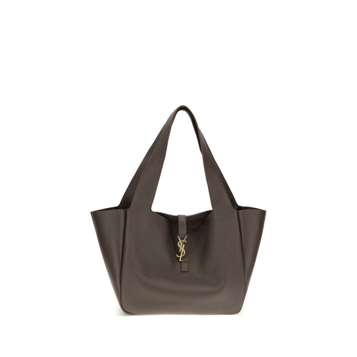 Brown Calf Leather Bos Taurus Shoulder Bag Saint Laurent