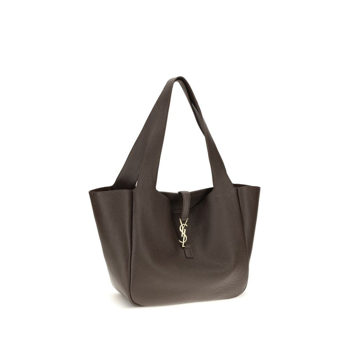 Brown Calf Leather Bos Taurus Shoulder Bag Saint Laurent