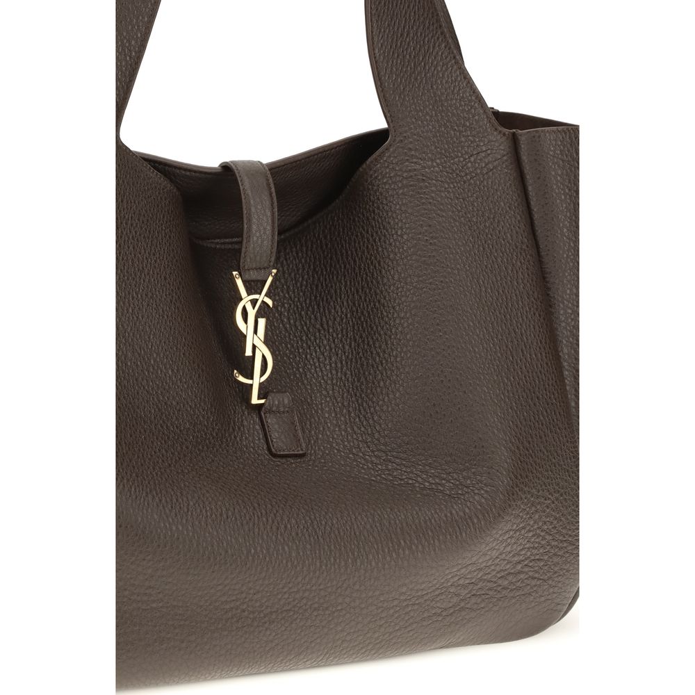 Brown Calf Leather Bos Taurus Shoulder Bag Saint Laurent