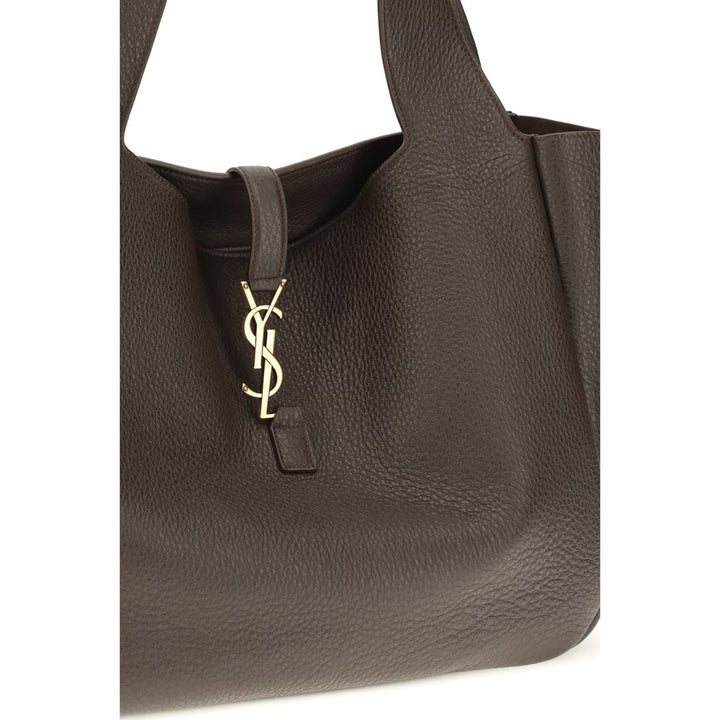 Brown Calf Leather Bos Taurus Shoulder Bag Saint Laurent