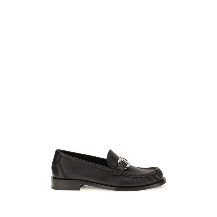 Black Calf Leather Bos Taurus Slip-On Loafers Ferragamo