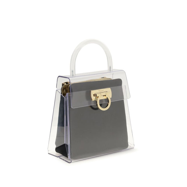 Black Pvc Handbag Ferragamo
