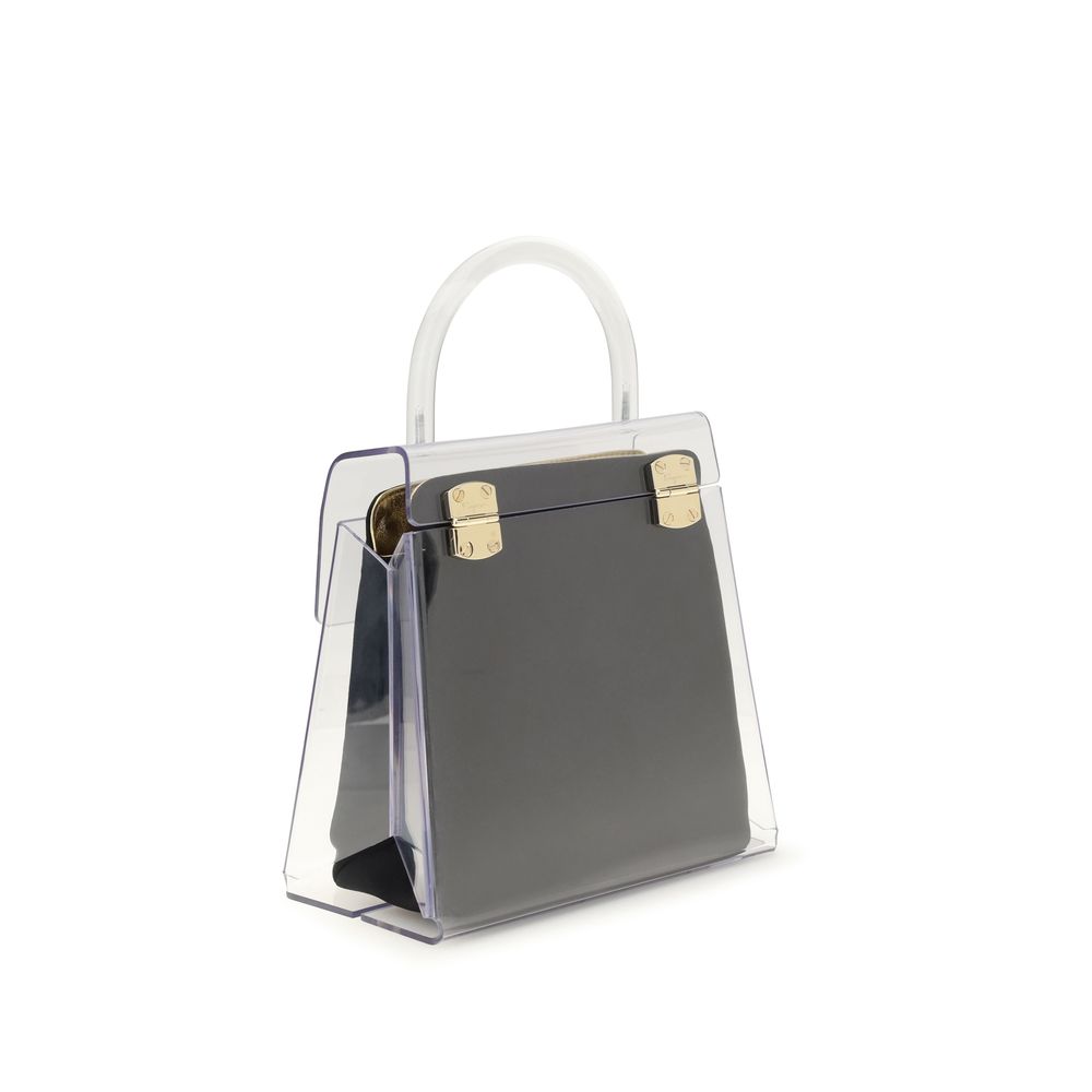 Black Pvc Handbag Ferragamo