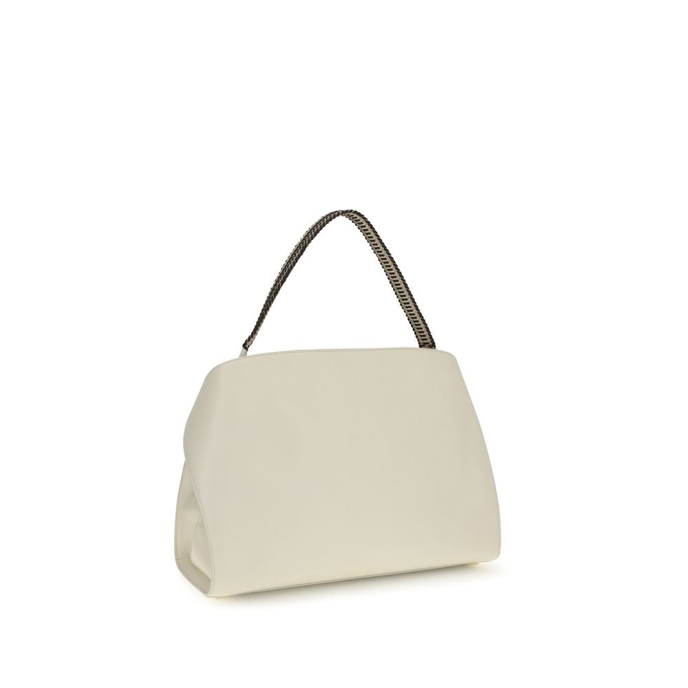 Beige Calf Leather Bos Taurus Shoulder Bag Ferragamo