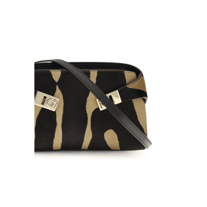 Brown Hair Shoulder Bag Ferragamo
