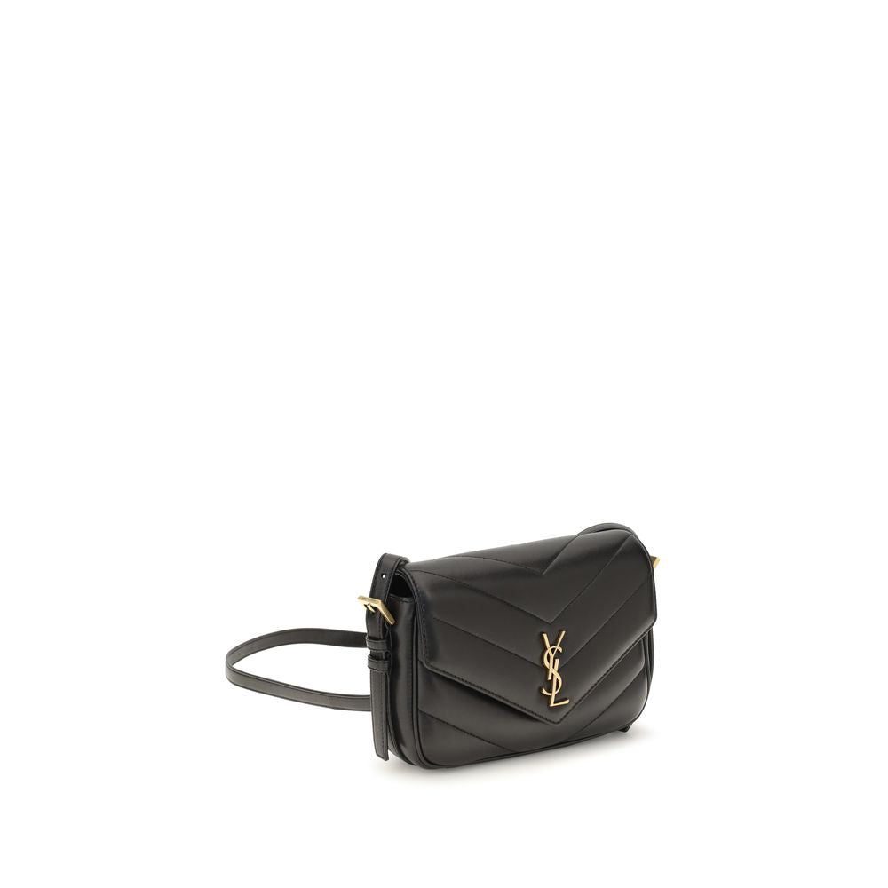 Black Lamb Ovis Aries Aries Shoulder Bag Saint Laurent
