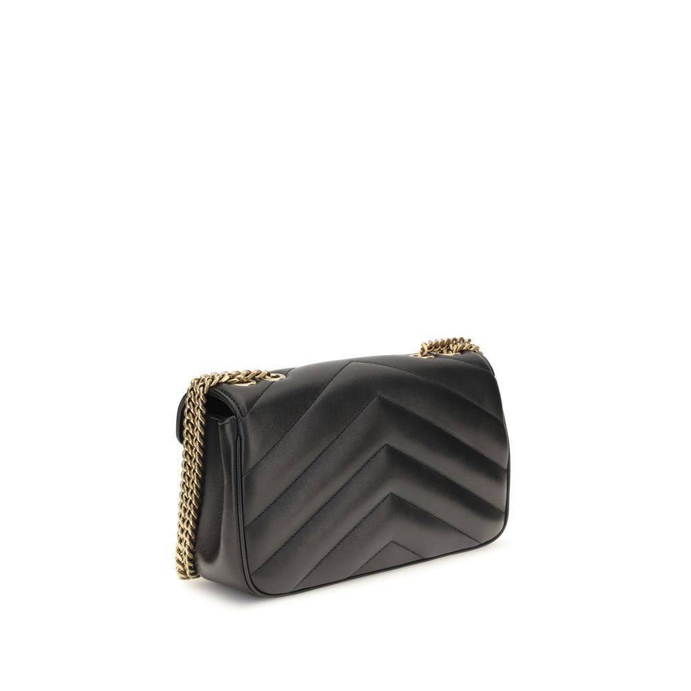 Black Lamb Ovis Aries Aries Shoulder Bag Saint Laurent