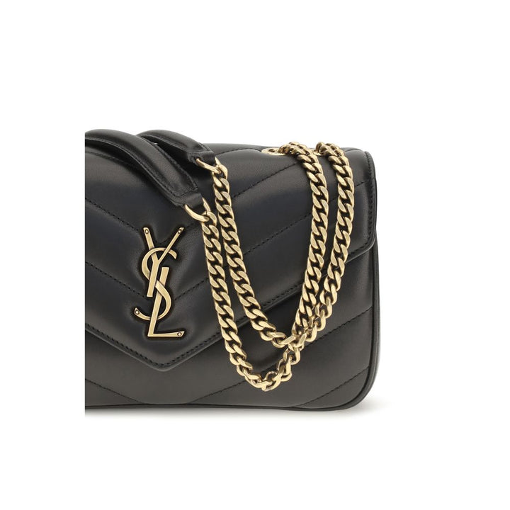 Black Lamb Ovis Aries Aries Shoulder Bag Saint Laurent