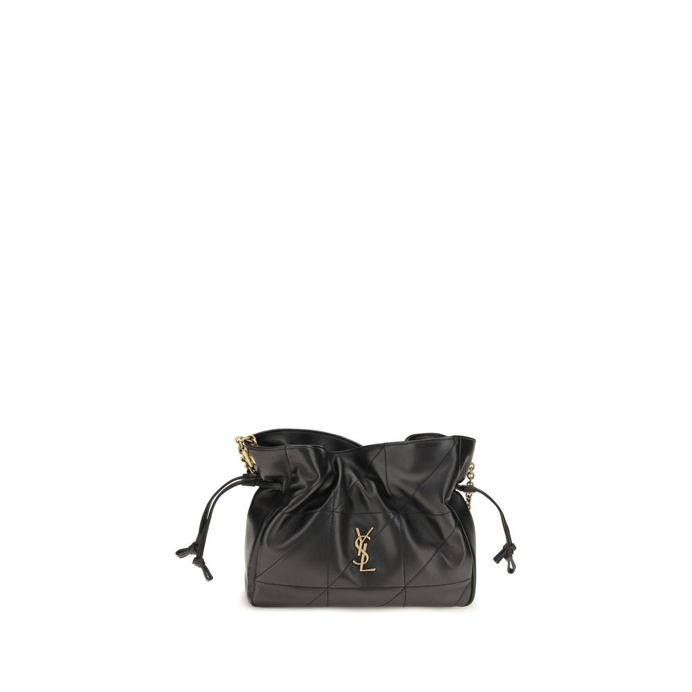 Black Lamb Ovis Aries Aries Clutch Bag Saint Laurent