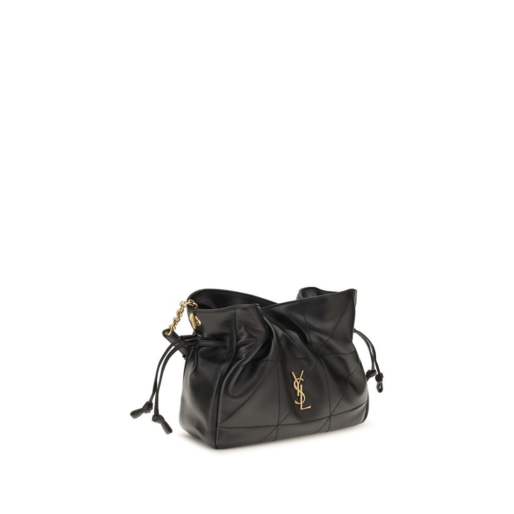 Black Lamb Ovis Aries Aries Clutch Bag Saint Laurent