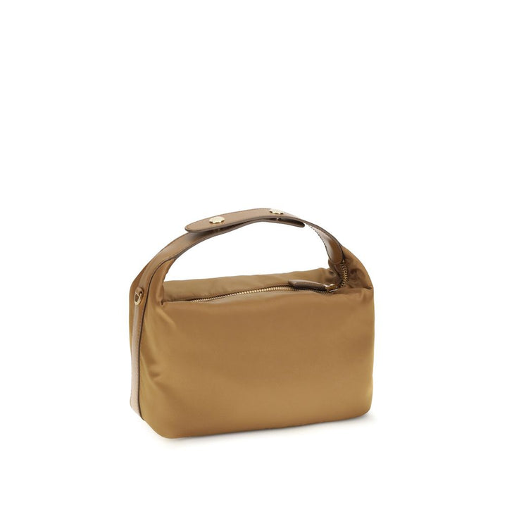 Beige Recycled Polyamide Handbag Prada