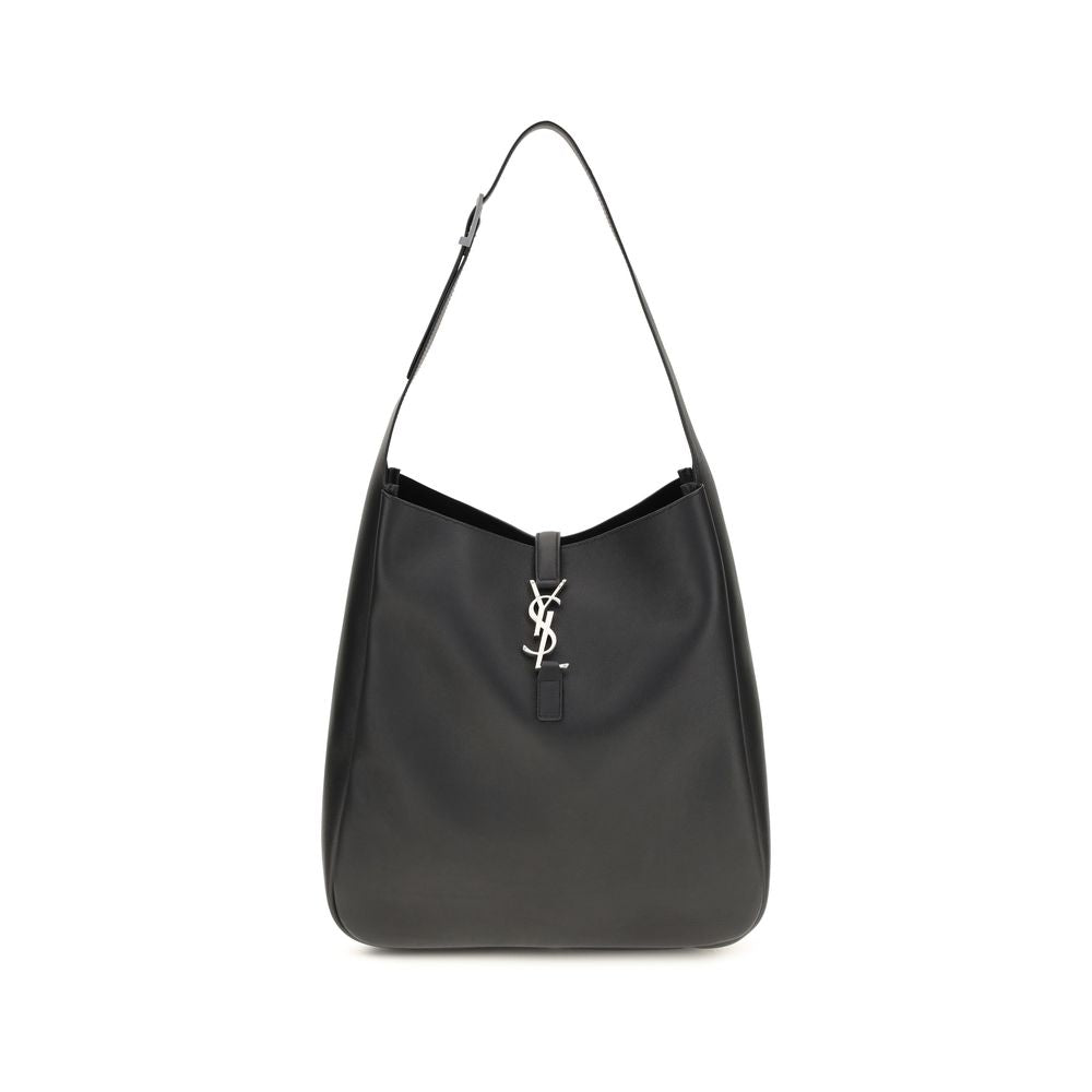 Black Calf Leather Bos Taurus Shoulder Bag Saint Laurent