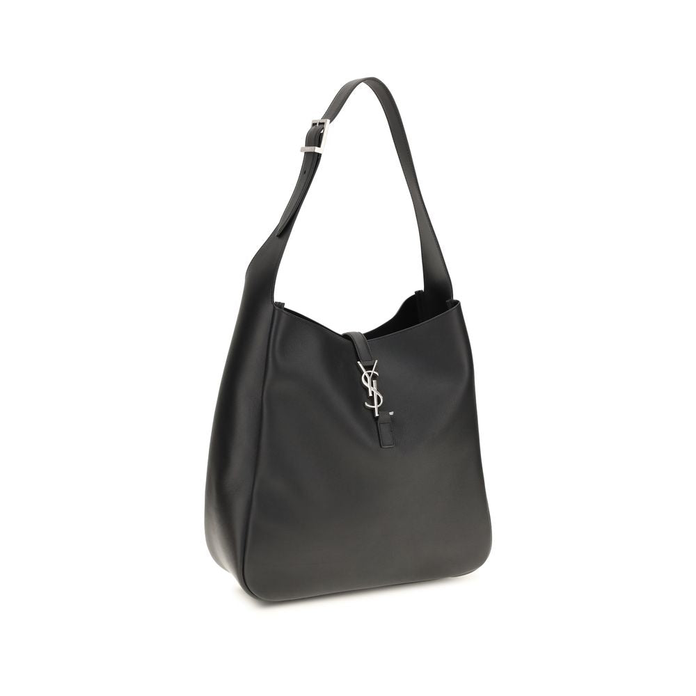 Black Calf Leather Bos Taurus Shoulder Bag Saint Laurent