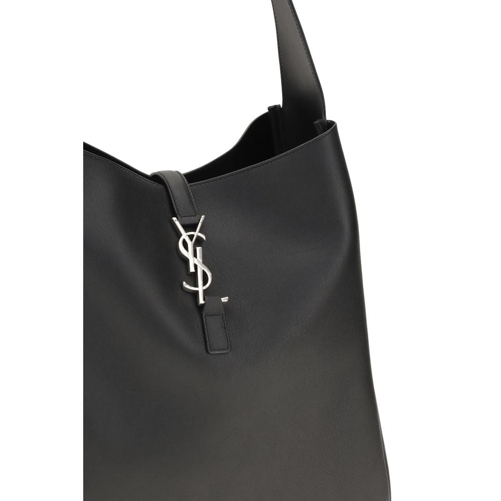 Black Calf Leather Bos Taurus Shoulder Bag Saint Laurent