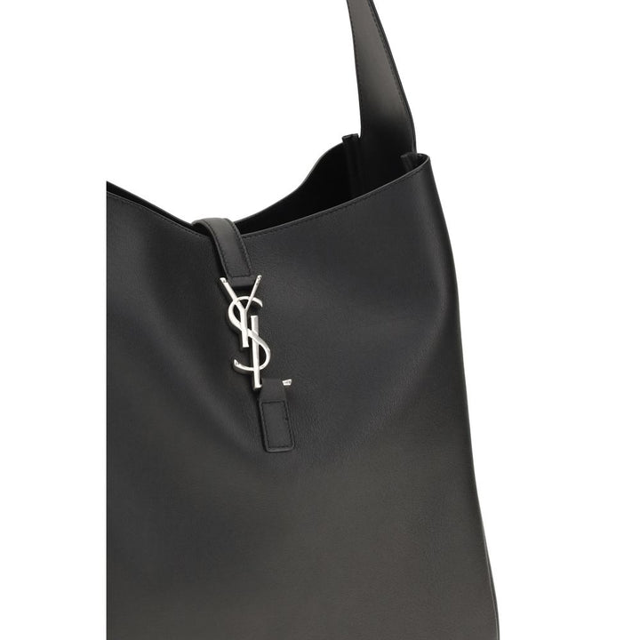 Black Calf Leather Bos Taurus Shoulder Bag Saint Laurent
