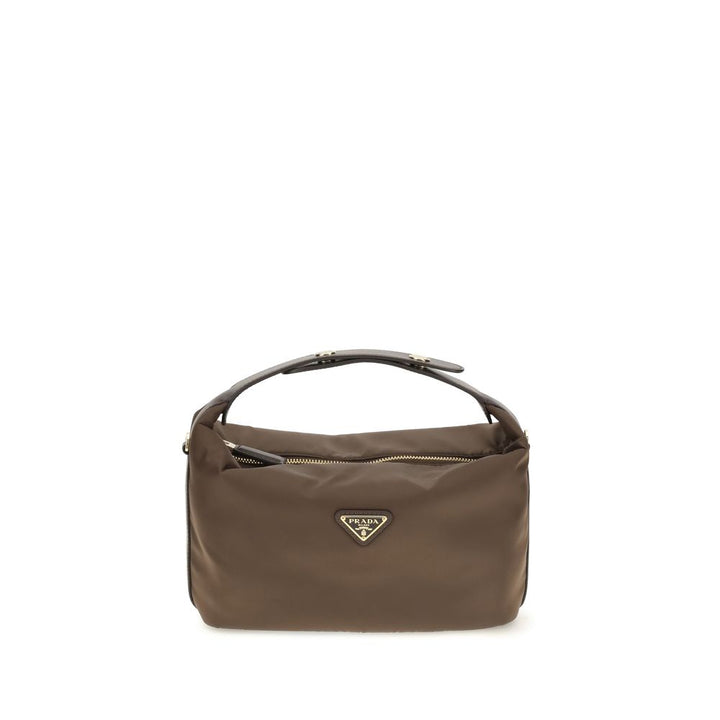 Brown Recycled Polyamide Handbag Prada