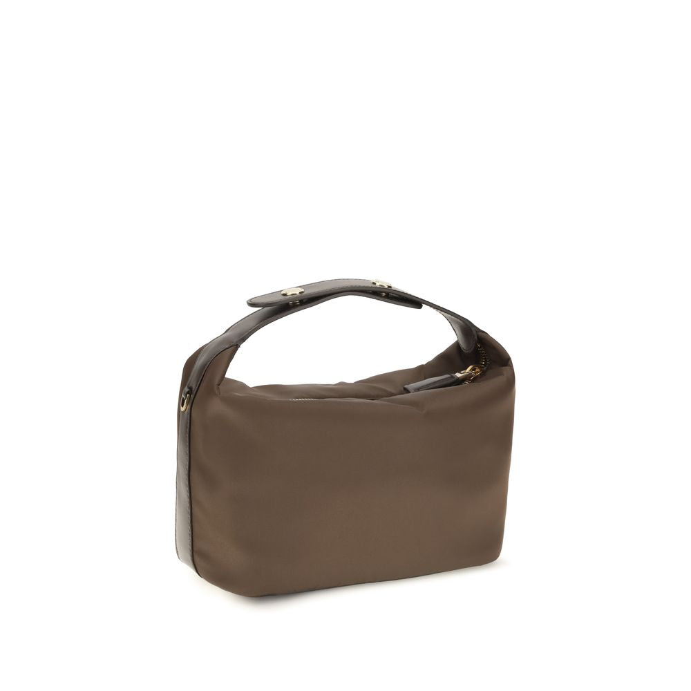 Brown Recycled Polyamide Handbag Prada