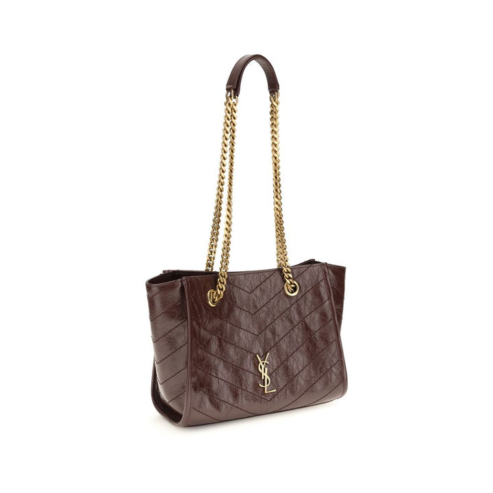 Brown Calf Leather Bos Taurus Shoulder Bag Saint Laurent