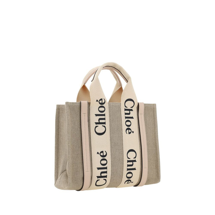 Brown Linen Handbag Chloé