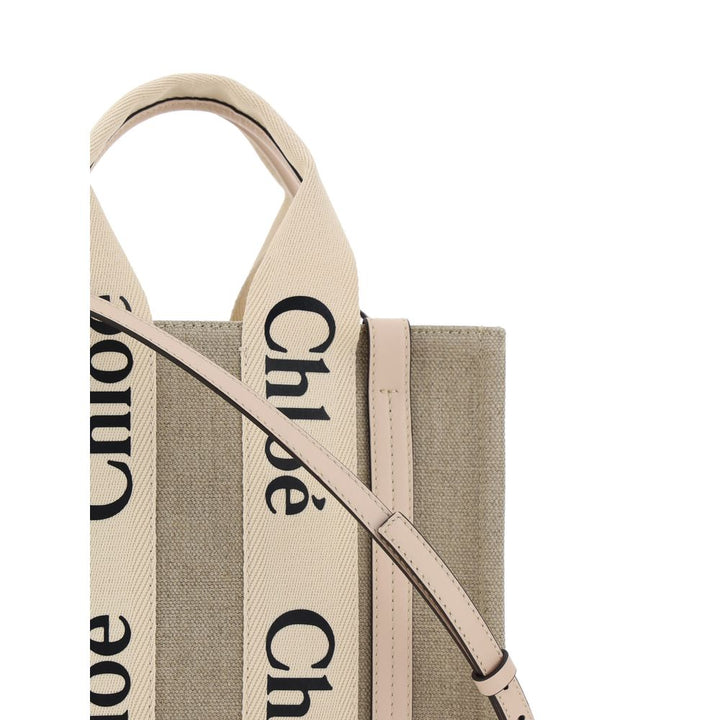 Brown Linen Handbag Chloé