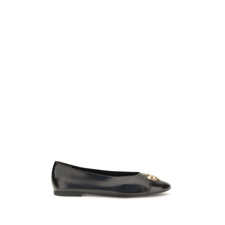 Black Goatskin Ballet Flats Tory Burch