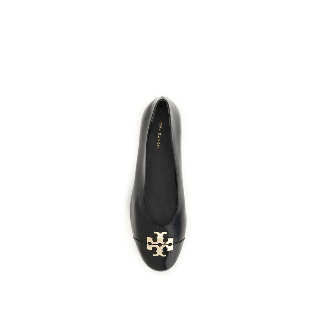 Black Goatskin Ballet Flats Tory Burch