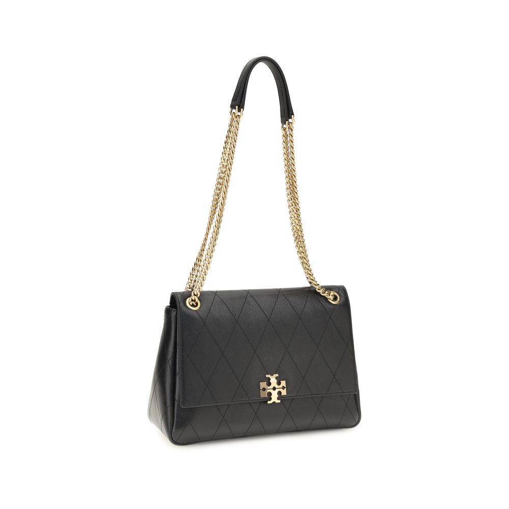 Black Calf Leather Bos Taurus Shoulder Bag Tory Burch