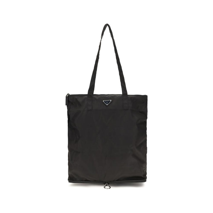 Black Calf Leather Bos Taurus Shoulder Bag Prada