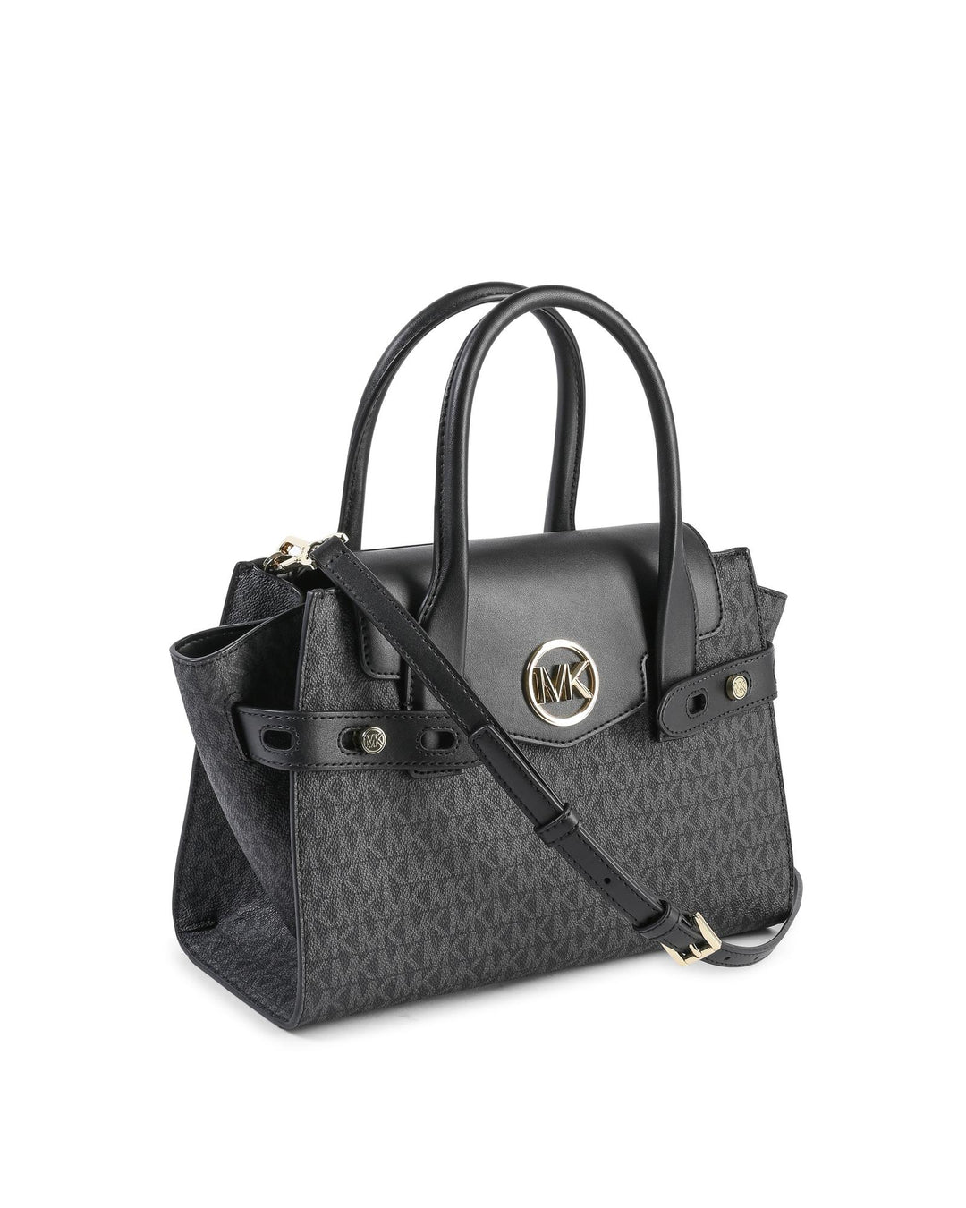 Black Pvc Satchel Bag