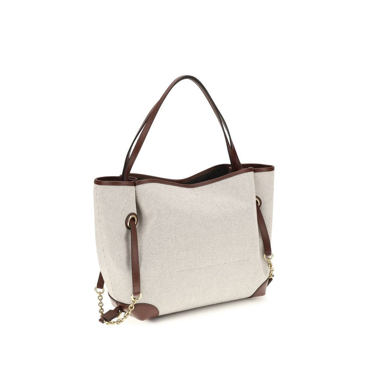 Beige Cotton Shoulder Bag Chloé