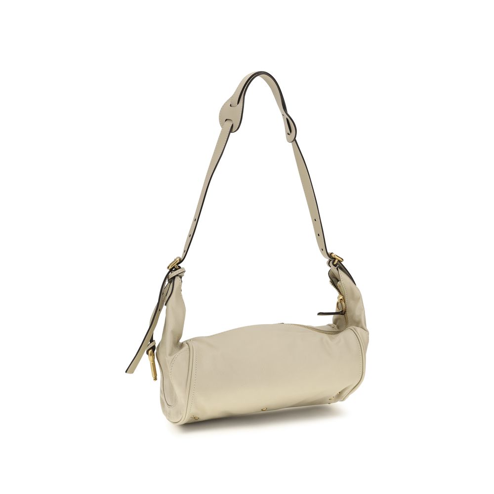 Beige Calf Leather Bos Taurus Shoulder Bag Chloé