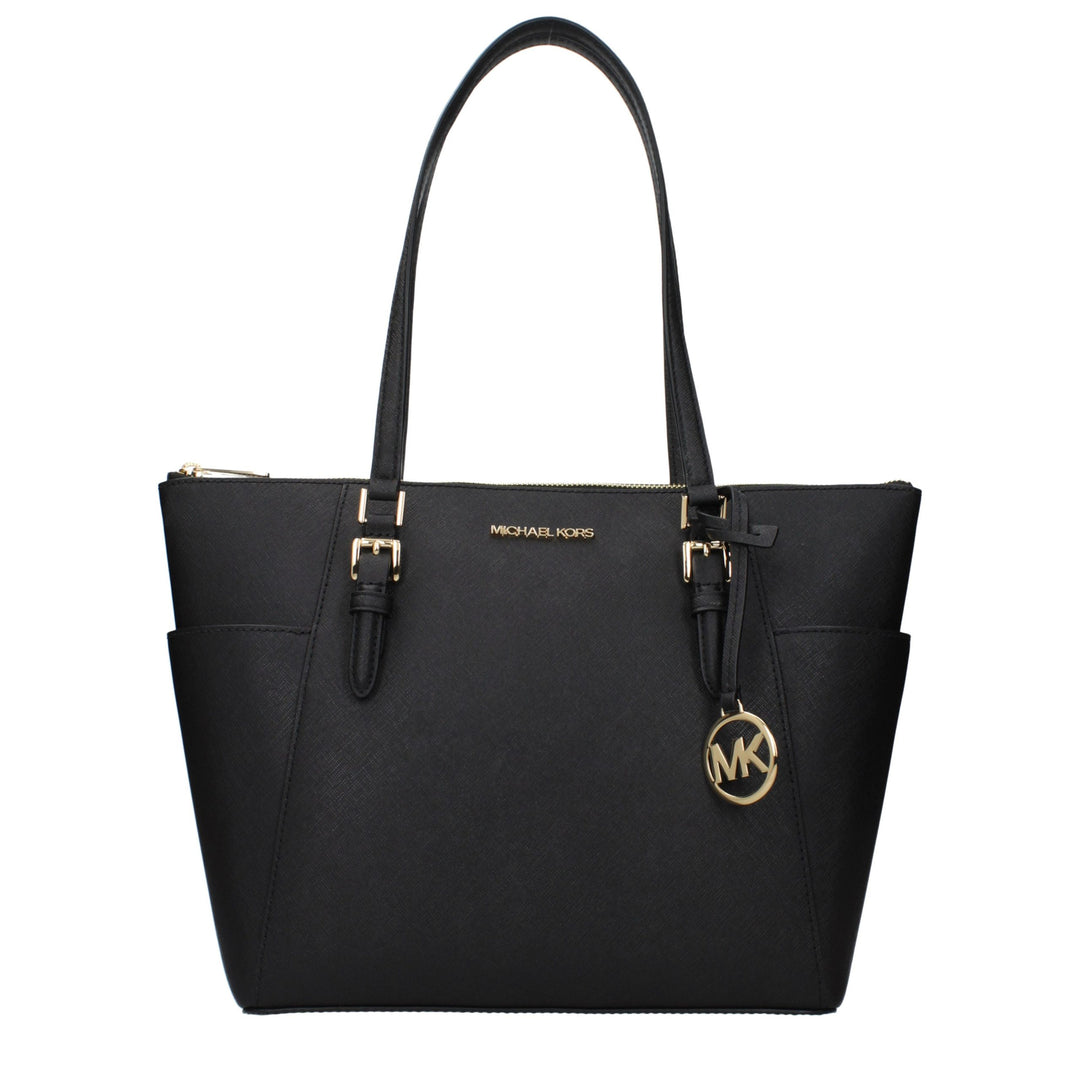 Black Leather Shoulder Bag Michael Kors