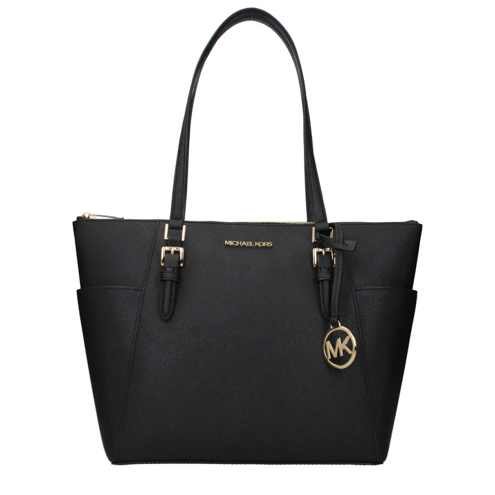 Black Leather Shoulder Bag Michael Kors