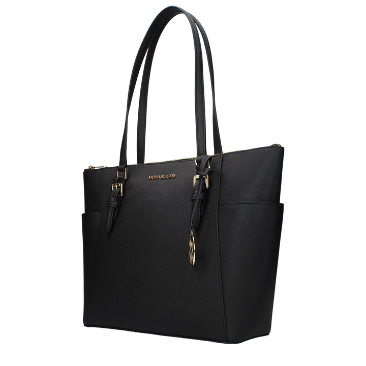 Black Leather Shoulder Bag Michael Kors