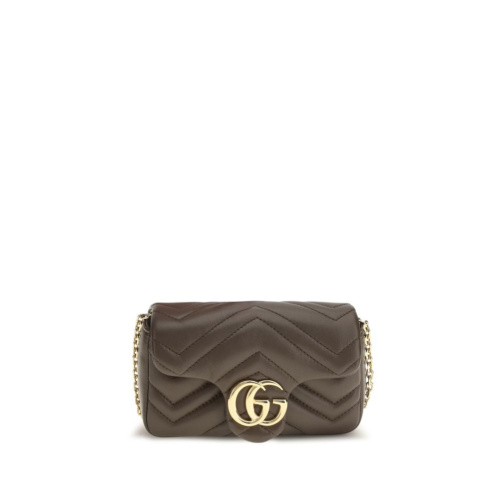 Brown Calf Leather Bos Taurus Shoulder Bag Gucci