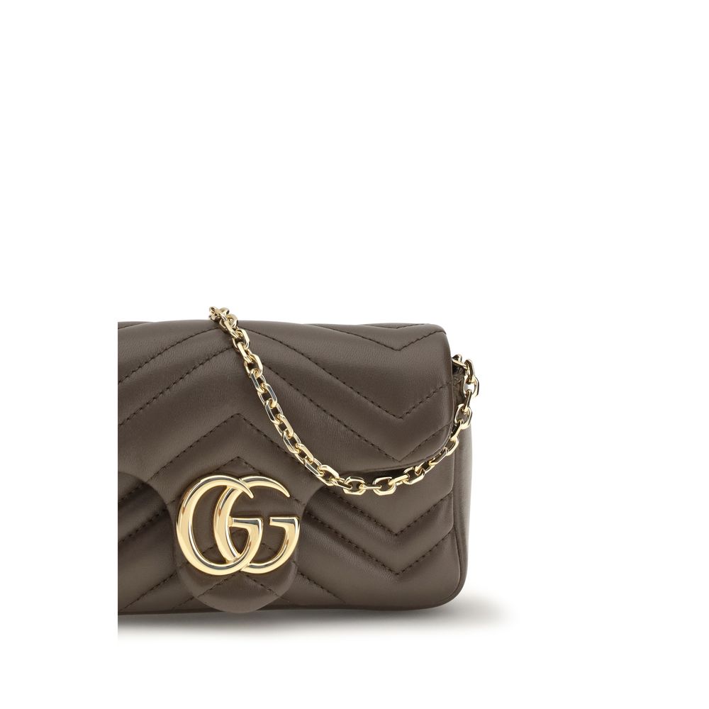 Brown Calf Leather Bos Taurus Shoulder Bag Gucci