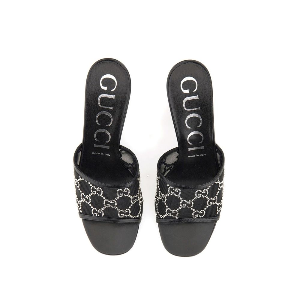 Black Polyamide Mules Gucci