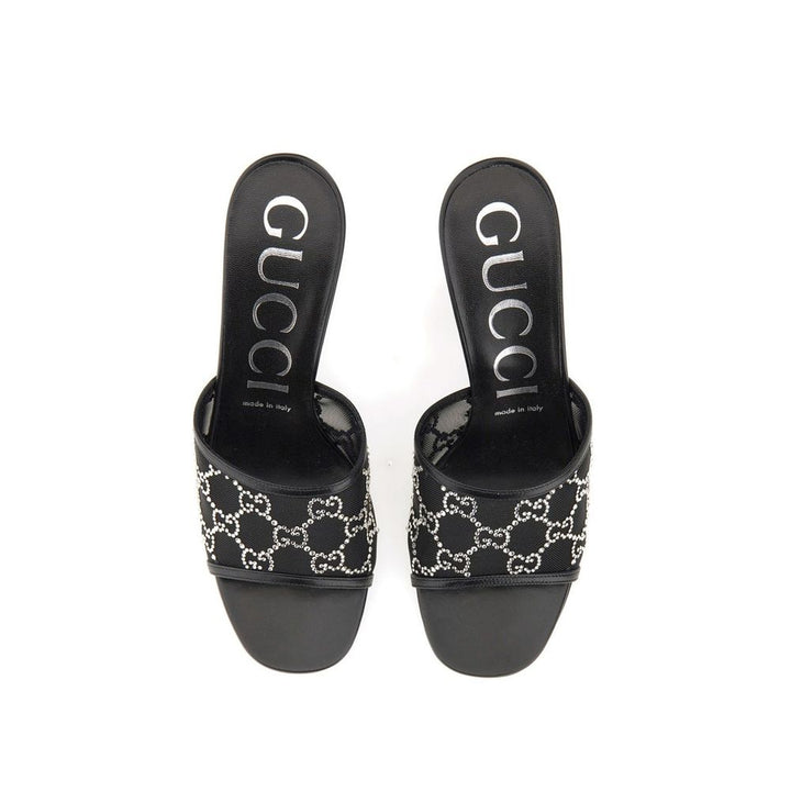 Black Polyamide Mules Gucci