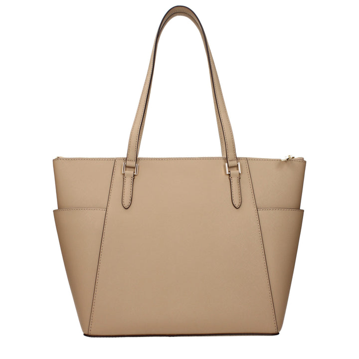 Beige Leather Shoulder Bag Michael Kors
