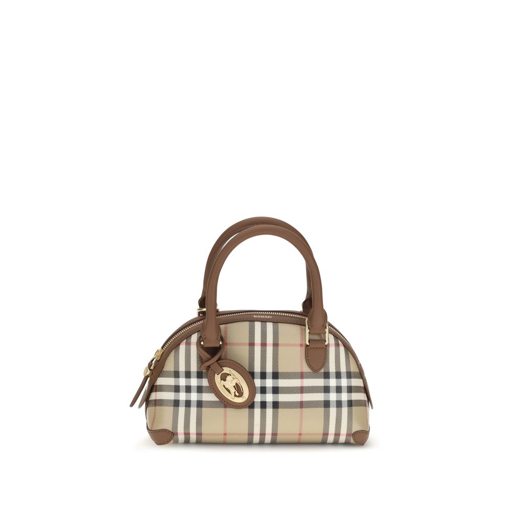 Beige Canvas Handbag Burberry